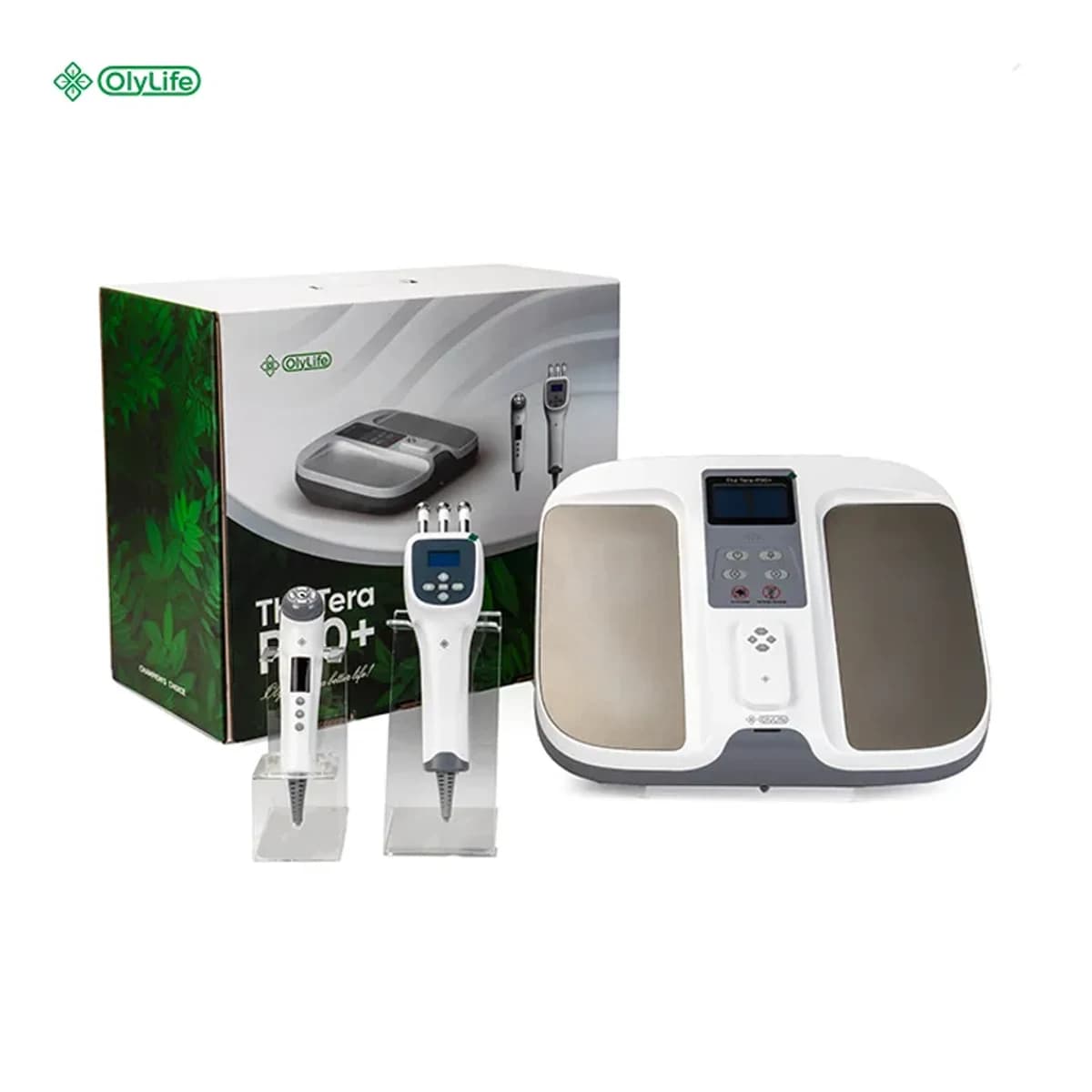 OlyLife THz Tera-P90+ wellness device with box and accessories